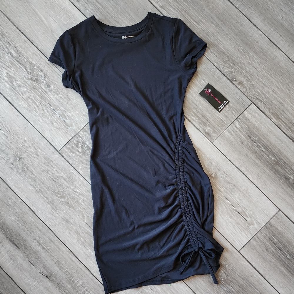 Black cinch dress